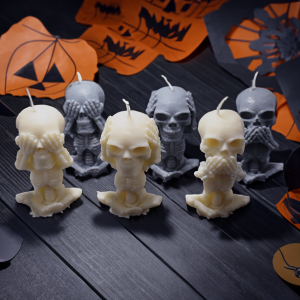 Wise Skeletons Candle Set | Scented | 4-Inch | Handmade