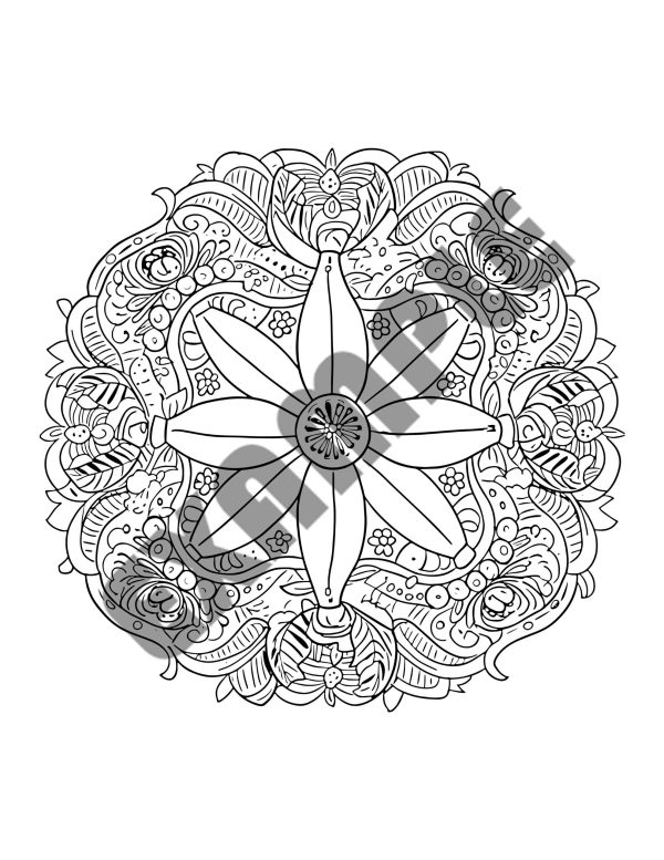 Banana Bliss Printable Adult Coloring Pages - Image 4