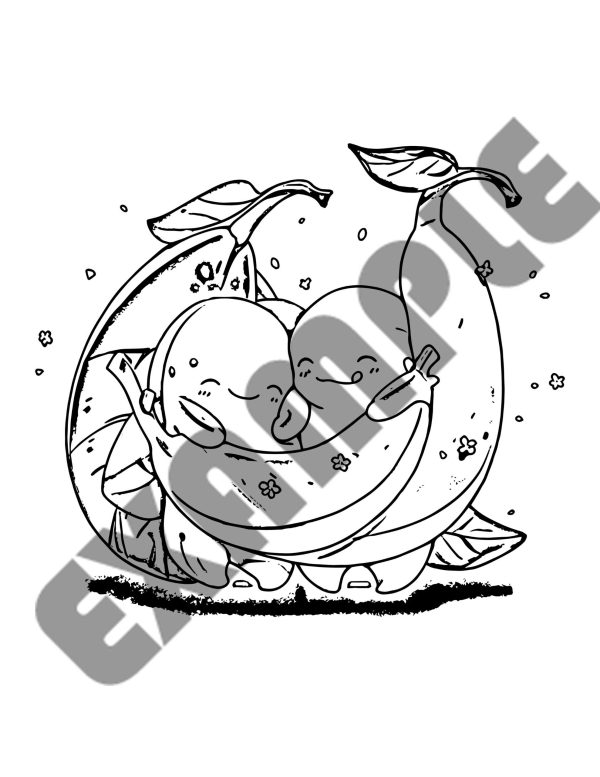 Banana Bliss Printable Adult Coloring Pages - Image 9