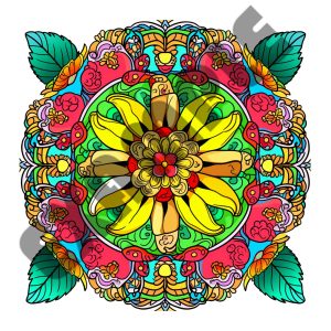Banana Bliss Printable Adult Coloring Pages